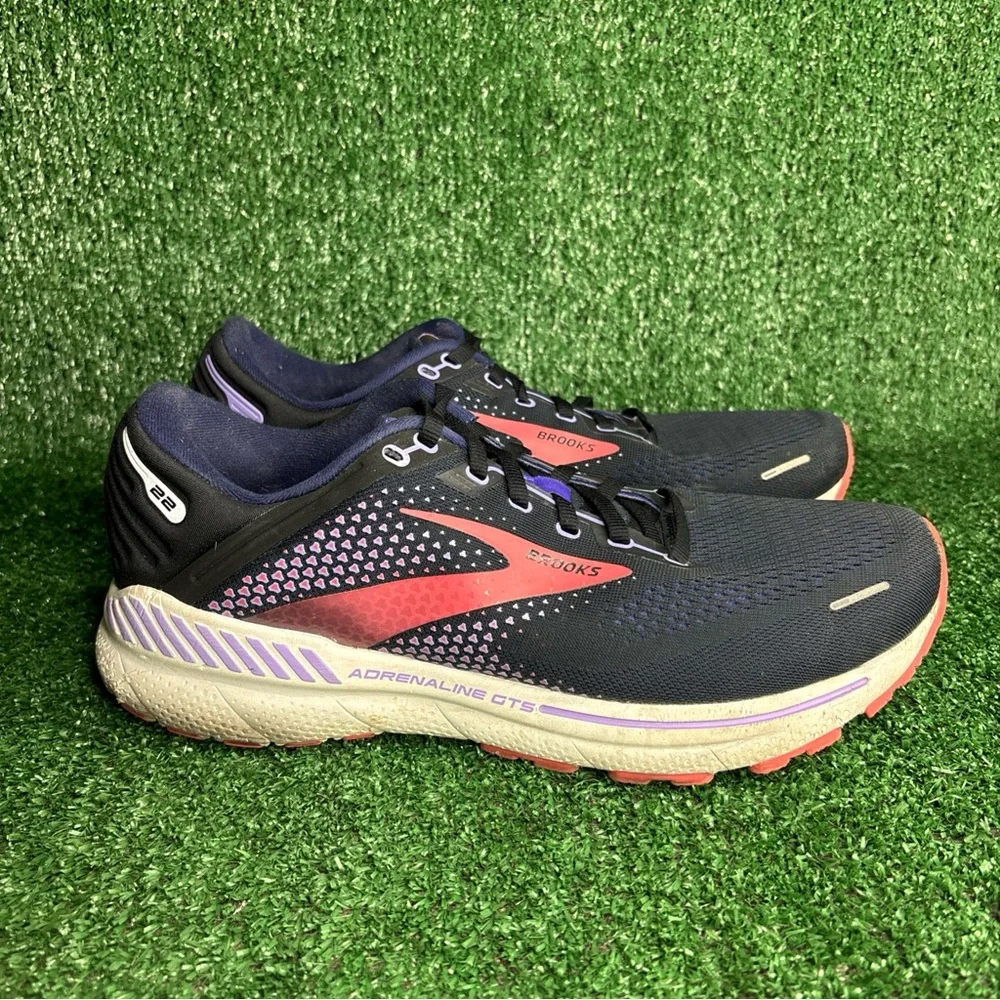 Brooks Adrenaline GTS 22 Shoes Womens Size 11 Purple‎ Running Sneakers Support